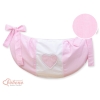 Toys bag- Hanging Hearts pink stripes