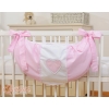 Toys bag- Hanging Hearts pink stripes