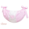 Toys bag- Hanging Hearts white dots on pink