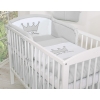 Universal Baby Bed Bumper- Little Prince/Princess gray