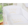 Universal bumper for Baby cot - Little Prince/Princess white