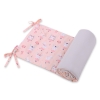 Universal bumper for cot - ballerinas pink