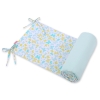 Universal bumper for cot - blue butterflies