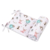 Universal bumper for cot - foxes beige