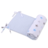 Universal bumper for cot - gray -blue stars