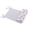 Universal bumper for cot - hedgehogs Gray
