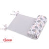 Universal bumper for cot - hedgehogs Gray