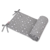 Universal bumper for cot - mini stars white