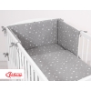 Universal bumper for cot - mini stars white