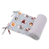 Universal bumper for cot - mint animals