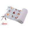 Universal bumper for cot - mint animals