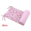 Universal bumper for cot - pink butterflies