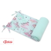 Universal bumper for cot - unicorn mint
