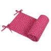Universal bumper for cot - wine red stars
