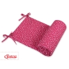 Universal bumper for cot - wine red stars