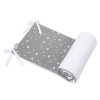 Universal double-sided bumper for cot - mini stars white