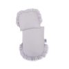 White Wicker Doll Bassinet Stroller Retro Style Basket Handmade -523
