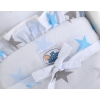 White with Blue Wooden Carriage for Dolls -765