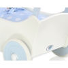 White with Blue Wooden Carriage for Dolls Blue with Big White Dots
