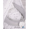 Wicker crib for doll with drape no. 2159-1016