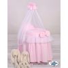 Wicker crib for doll with drape no. 2159-302