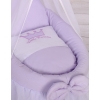 Wicker crib for doll with drape no. 2159-304
