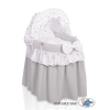 Wicker crib for doll with hood no. 2158-1016