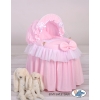 Wicker crib for doll with hood no. 2158-302