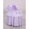 Wicker crib for dolls with hood no. 2158-304