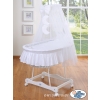 Wicker drape crib- Good night white