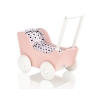 Wooden Doll pram Carriage Powder-Rosa -767