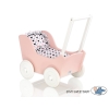 Wooden Doll pram Carriage Powder-Rosa -767