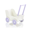 Wooden Doll pram White with Lilac