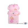 Wooden Doll Stroller Fuchsia-White -558