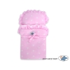 Wooden Doll Stroller Fuchsia-White -719