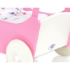 Wooden Doll Stroller Fuchsia-White -764