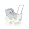 Wooden Doll Stroller Gray-White -535
