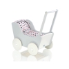 Wooden Doll Stroller Gray-White -767
