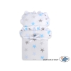 Wooden Doll Stroller Pram Blue -765