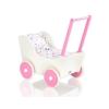 Wooden Doll Stroller White-Fuchsia -622