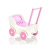 Wooden Doll Stroller White-Fuchsia -719