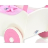 Wooden Doll Stroller White-Fuchsia -719
