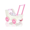 Wooden Doll Stroller White-Fuchsia -764