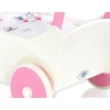 Wooden Doll Stroller White-Fuchsia -764