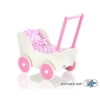 Wooden Doll Stroller White-Fuchsia -768