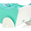 Wooden pram for Dolls with Bedding Set Mint White Bedding Set White Dots on Mint