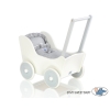 Wooden pram White with Gray -535