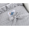 Wooden pram White with Gray -535