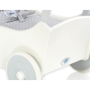 Wooden pram White with Gray -535