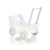 Wooden pram White with Gray -740